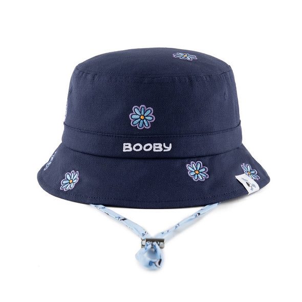 Navy Daisy Bucket Hat