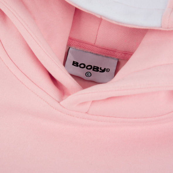 Pink Cut Booby Hoodie