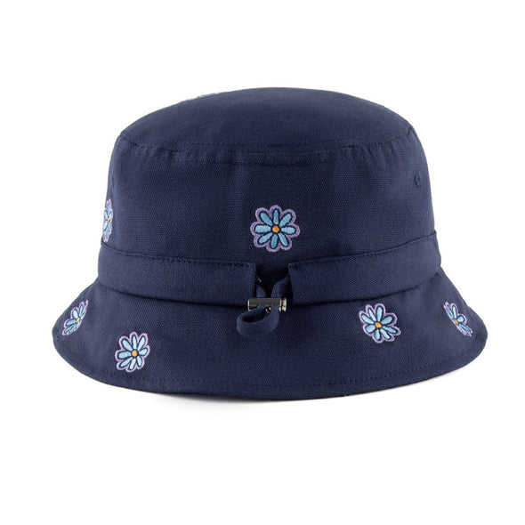 Navy Daisy Bucket Hat