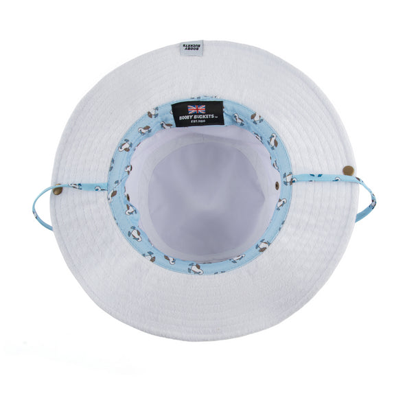 White Towelling Boonie Hat