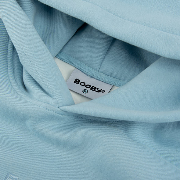 Blue Puff Print Booby Hoodie