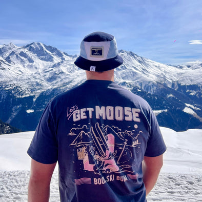 Loose Moose Retro Ski Tee - Navy