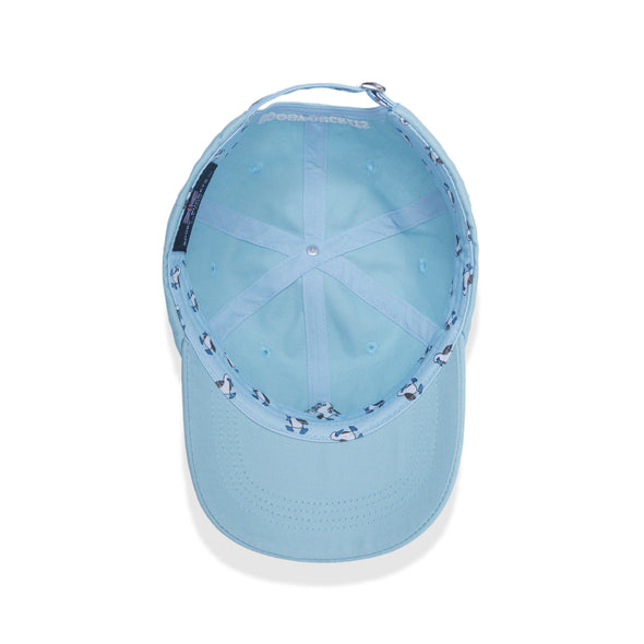 Blue Embroidered Booby Cap