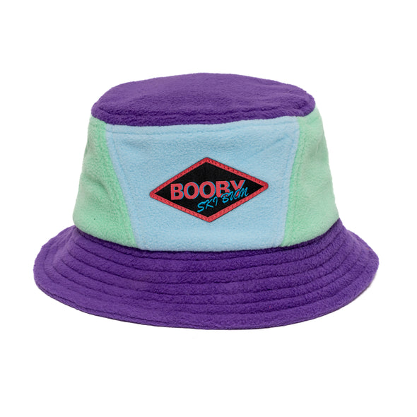 Purple Fleece Ski Bum Bucket Hat