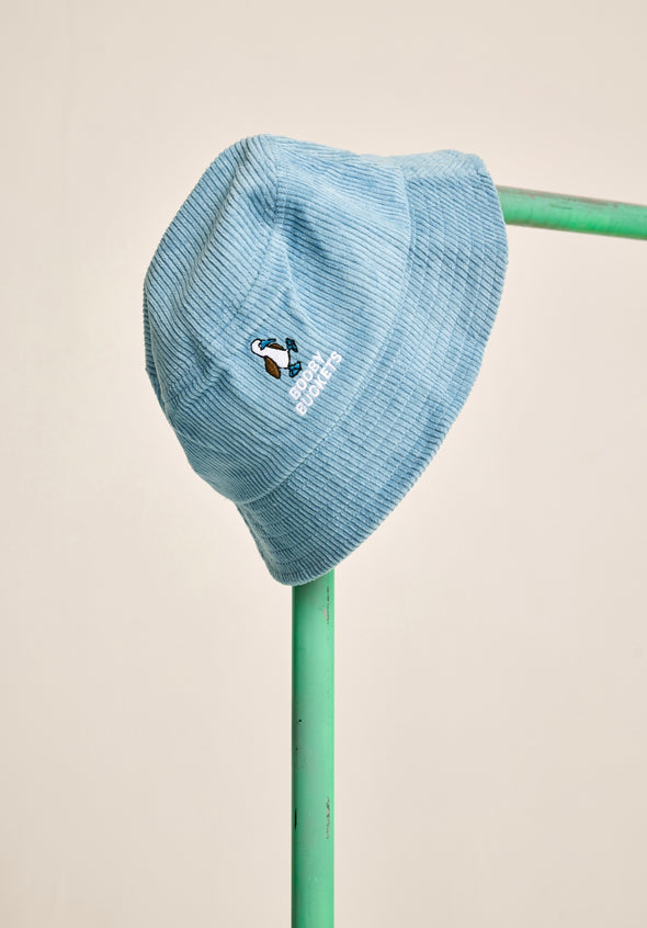 Baby Blue Thick Corduroy Bucket Hat