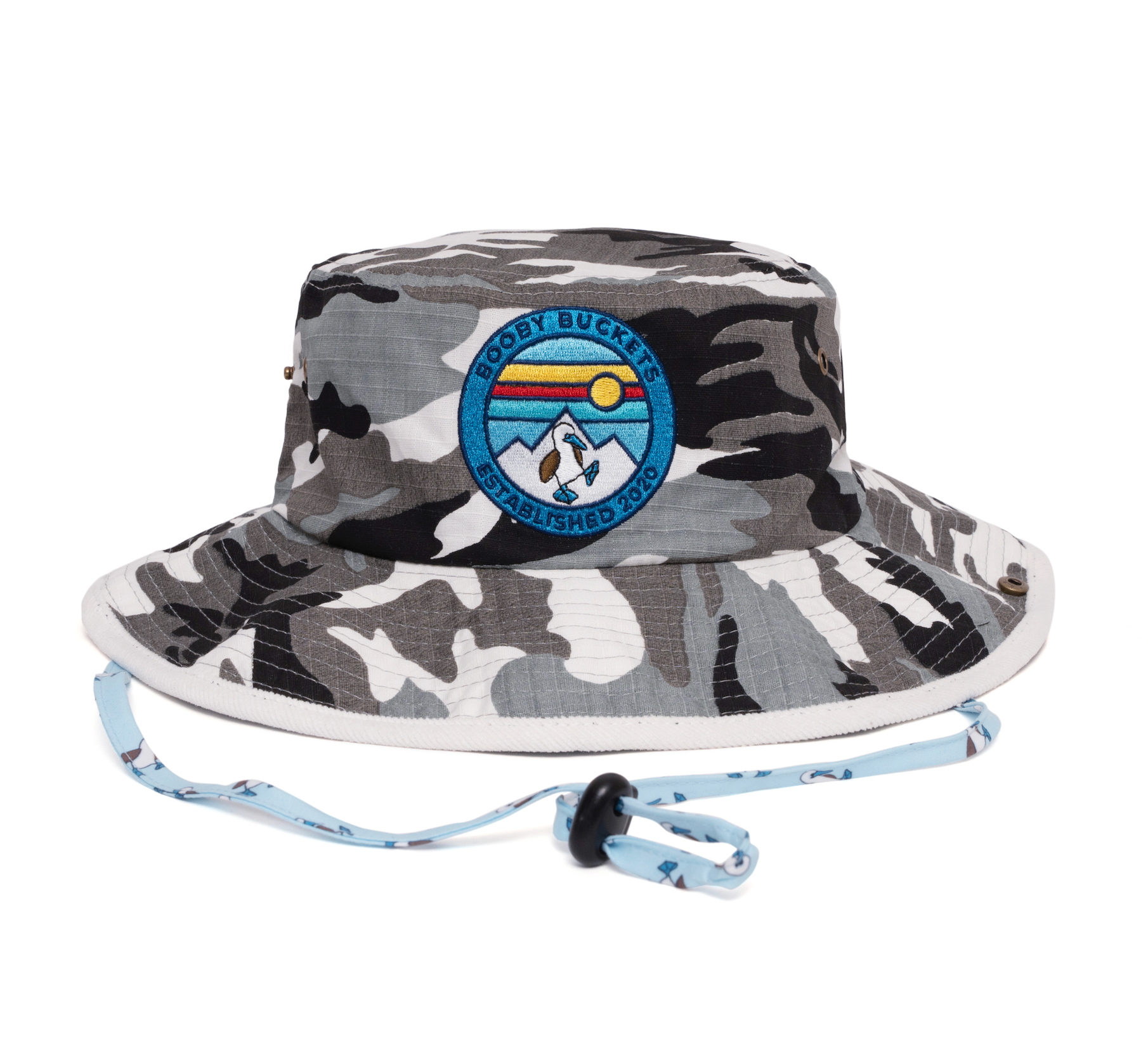 Grey camo top boonie hat