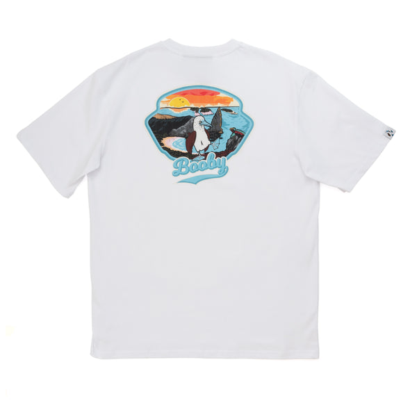 Island Print White T-Shirt